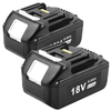 Makita 18V 6.0Ah LXT BL1860 Power Tools Replacement Li-Ion Battery (2-Pack Set)