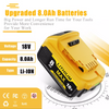 DeWalt 18V 8.0Ah XR DCB182 DCB184 Power Tools OEM Replacement Li-Ion Battery