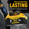 DeWalt 18V 8.0Ah XR DCB182 DCB184 Power Tools OEM Replacement Li-Ion Battery