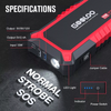 GOOLOO 2000A 12V Car Battery Booster Pack Jump Starter USB Charger Power Bank