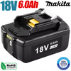 Makita 18V 6.0Ah LXT BL1860 Power Tools Replacement Li-Ion Battery (Single Pack)