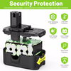 Ryobi 18V 6.0Ah ONE+ Power Tools Li-Ion Battery RB18L40 RB18L50 (2-Pack Set)